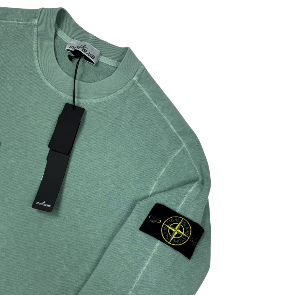 Sudadera cuello redondo Stone Island verde menta - talla M/2XL