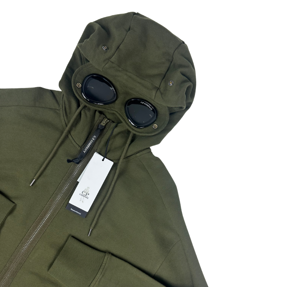 SUDADERA CON CREMALLERA GOGGLE C.P COMPANY - talla S