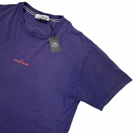 Camiseta Stone Island morada manga corta- talla L