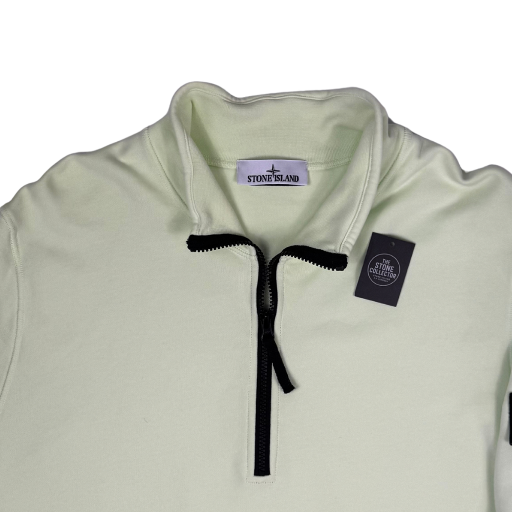 Sudadera Half-Zip Stone Island Verde lima - talla 2XL