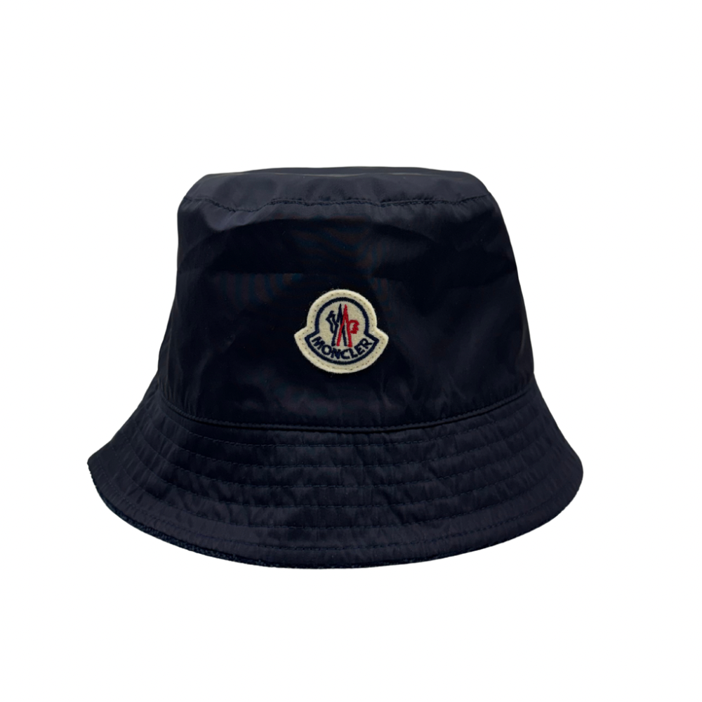 Gorro Pesquero Moncler reversible azul marino - talla M
