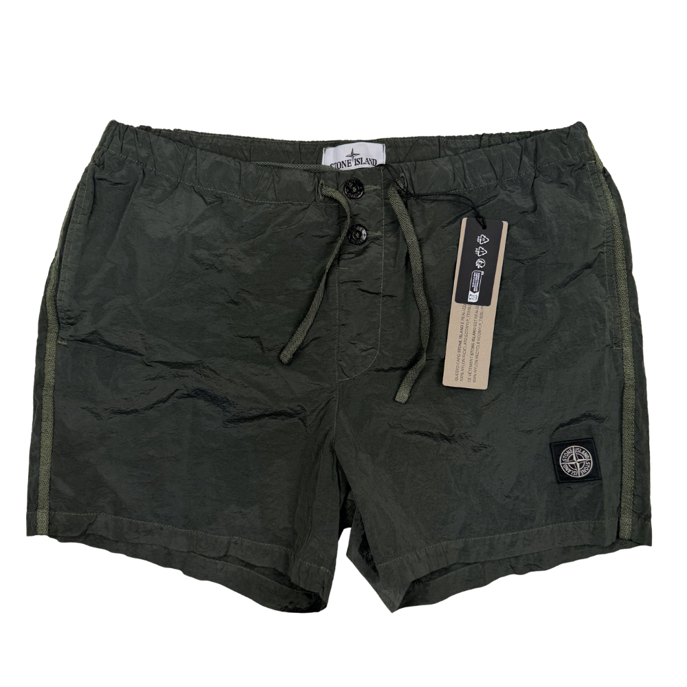 Bañador Stone Island Verde Oscuro nylon metal - talla L