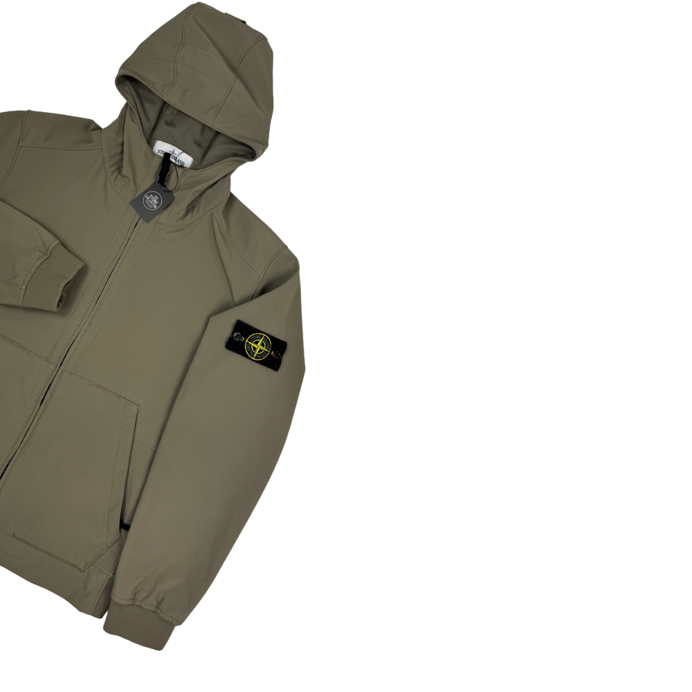 Chaqueta Stone Island Light Soft Shell-R Caqui - talla L