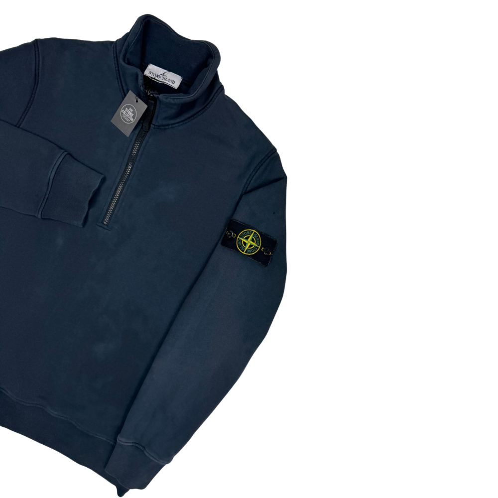 Sudadera Half-Zip Stone Island Azul marino - talla M