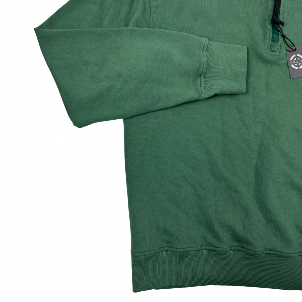 SUDADERA HALF ZIP CON CAPUCHA EXTRAIBLE C.P COMPANY - talla XL
