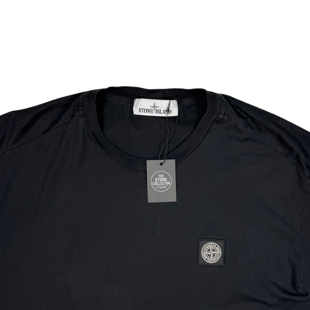 Camiseta Stone Island negro manga corta - talla L