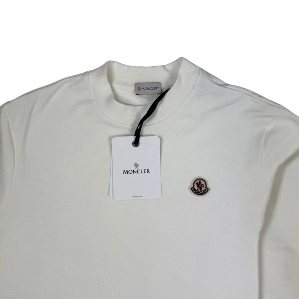 Sudadera cuello redondo Moncler blanco - talla M