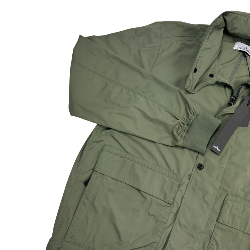 Chaqueta Stone Island Micro Twill verde - talla L/XL