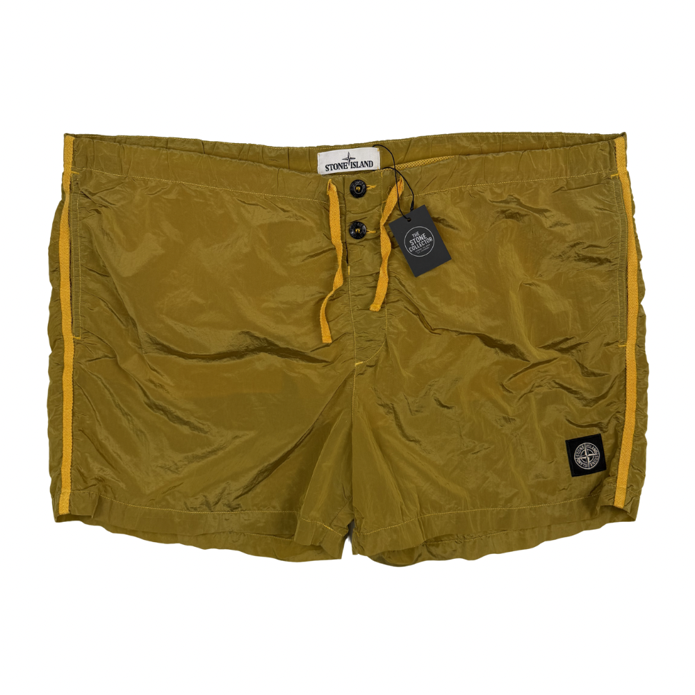 Bañador Nylon Metal Stone Island mostaza - talla 2XL