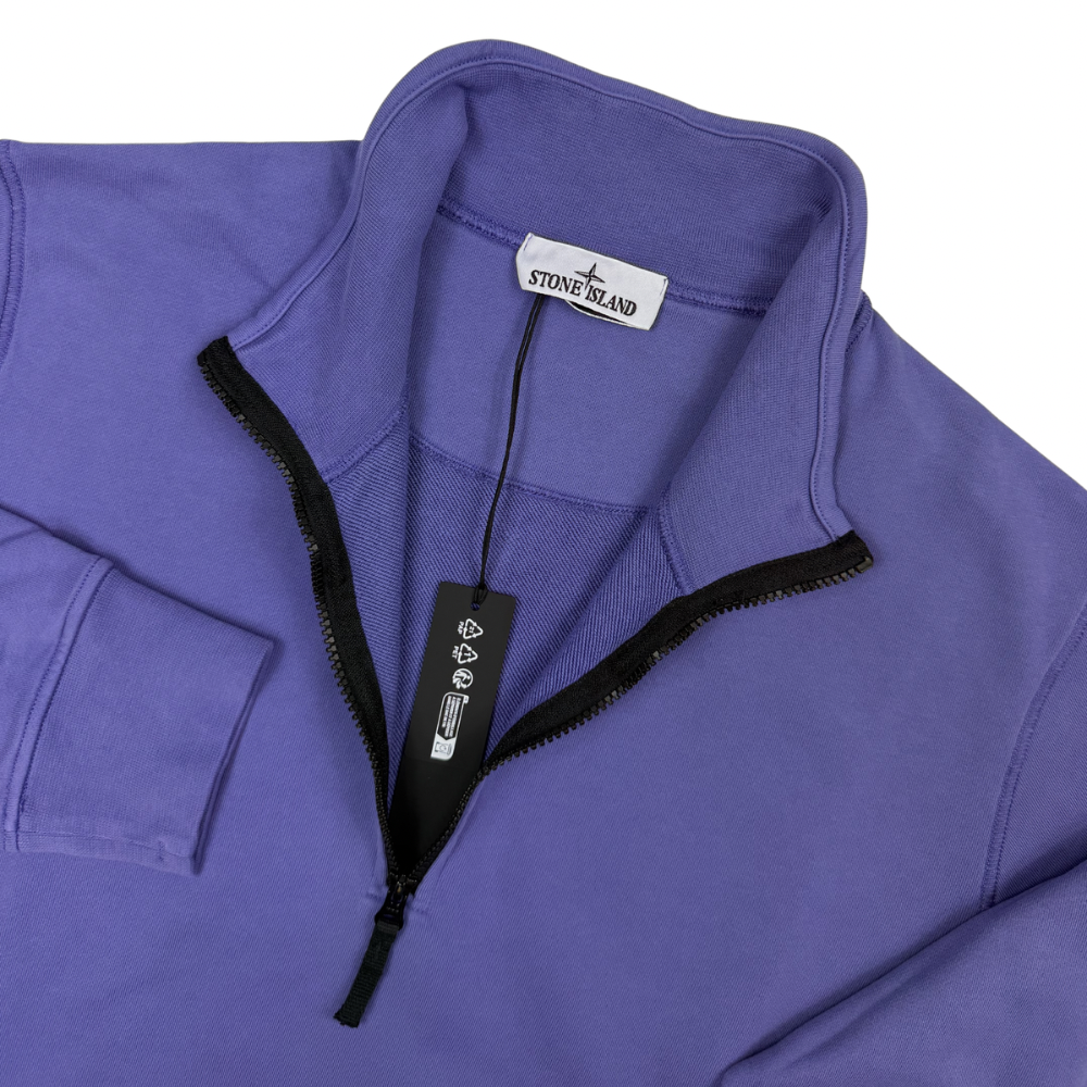 Sudadera Half - Zip Stone Island Morado - talla M / L / XL