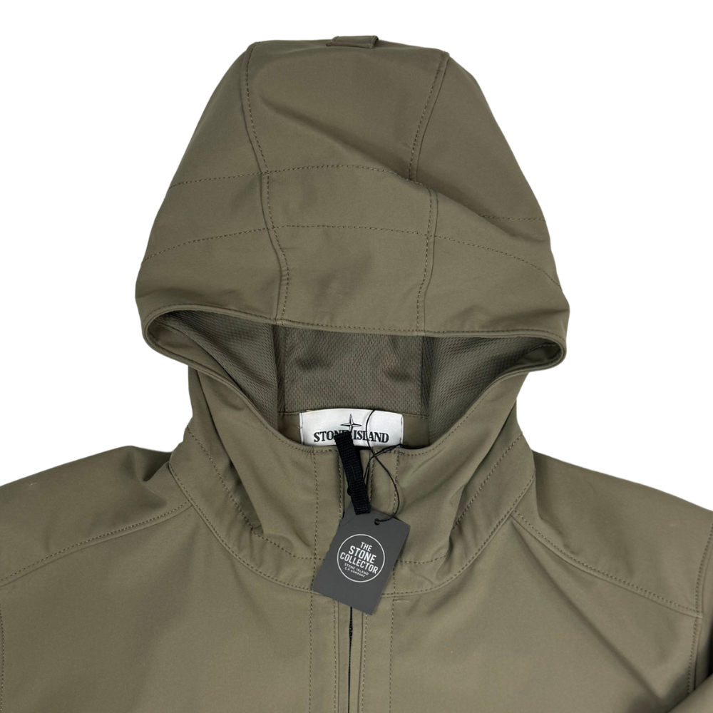 Chaqueta Stone Island Light Soft Shell-R Caqui - talla L