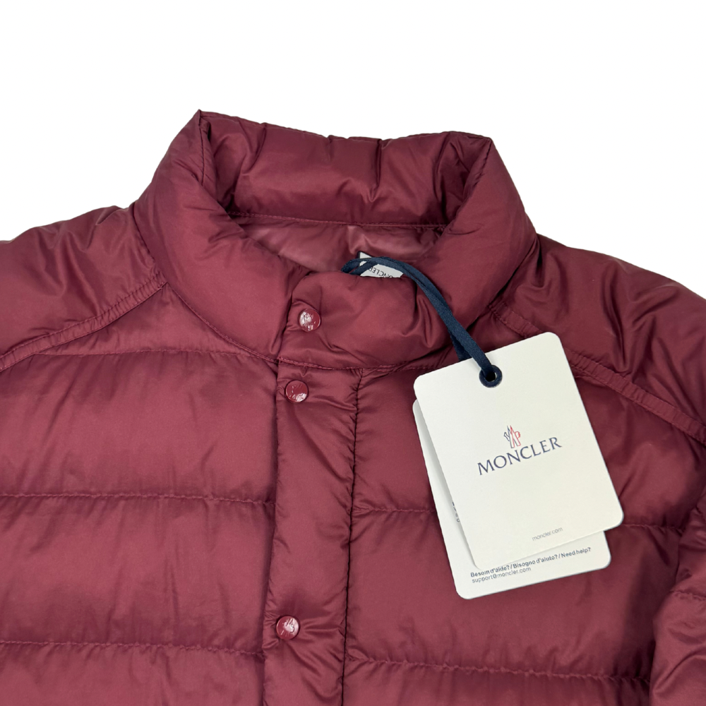 Plumífero Moncler Selves burdeos - talla 4 (L)