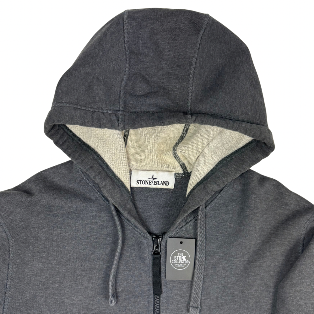 Sudadera con cremallera y capucha Stone Island gris oscuro - talla L
