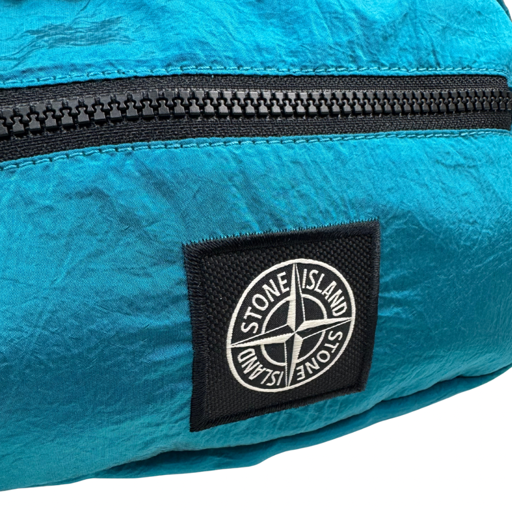 Riñonera Stone Island Junior nylon metal azul turquesa - talla UNI