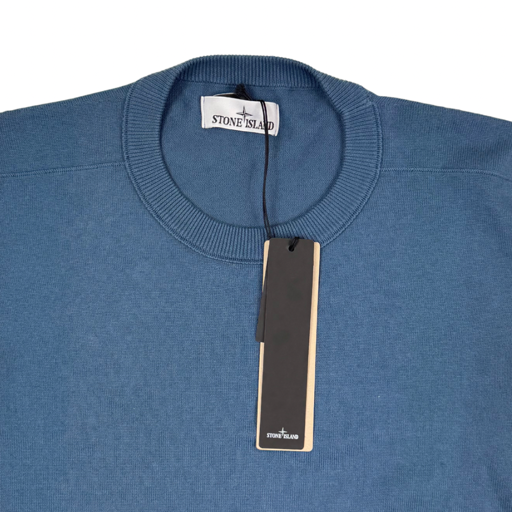 Jersey Stone Island cuello redondo azul - talla XL/3XL