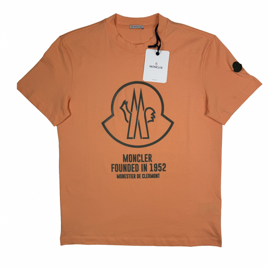 Camiseta Moncler naranja manga corta - talla L