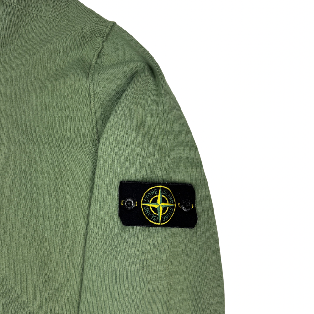 Jersey Half-Zip Stone Island verde - talla 3XL