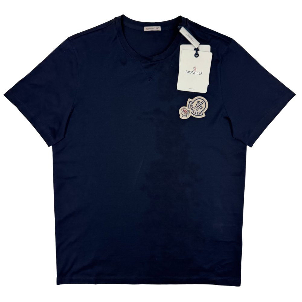 Camiseta Moncler azul marino manga corta - talla L