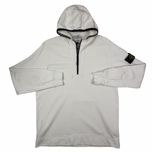 SUDADERA HALF - ZIP CON CAPUCHA STONE ISLAND - talla XL