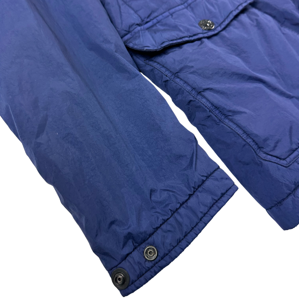 ABRIGO GARMENT DYED CRINKLE REPS NY STONE ISLAND - talla XXL