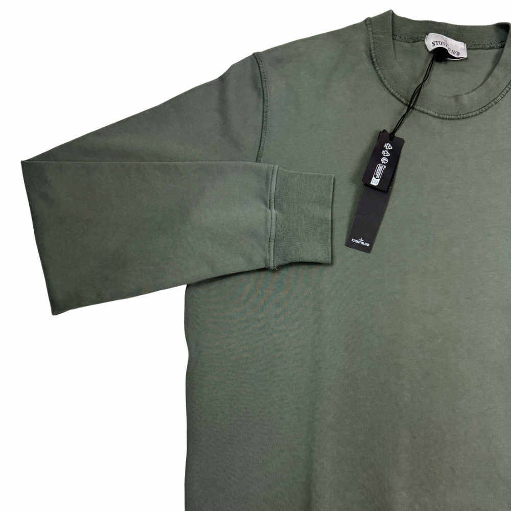 Sudadera cuello redondo Stone Island verde - talla 2XL
