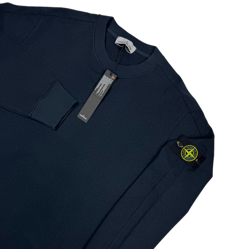 Sudadera cuello redondo Stone Island azul marino - talla 3XL