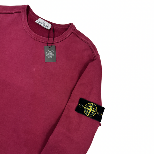 Sudadera cuello redondo Stone Island vino- talla XL