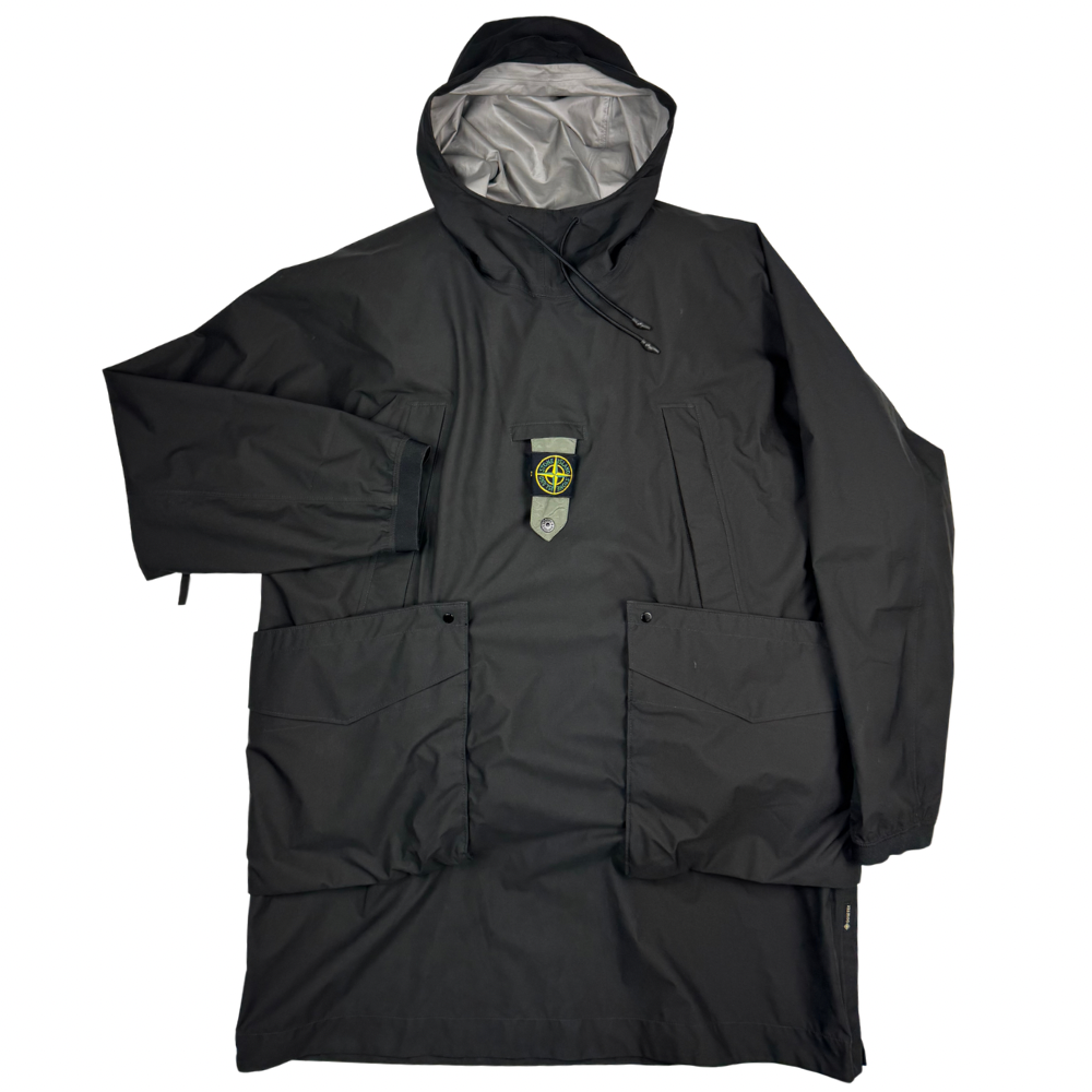 Anorak Stone Island Ripstop Gore-Tex With Paclite Product Technology Negro - talla XL