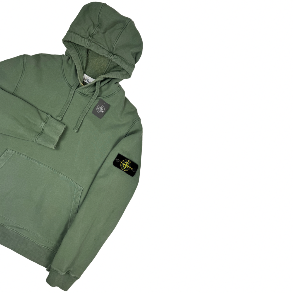 Sudadera con capucha Stone Island verde - talla L