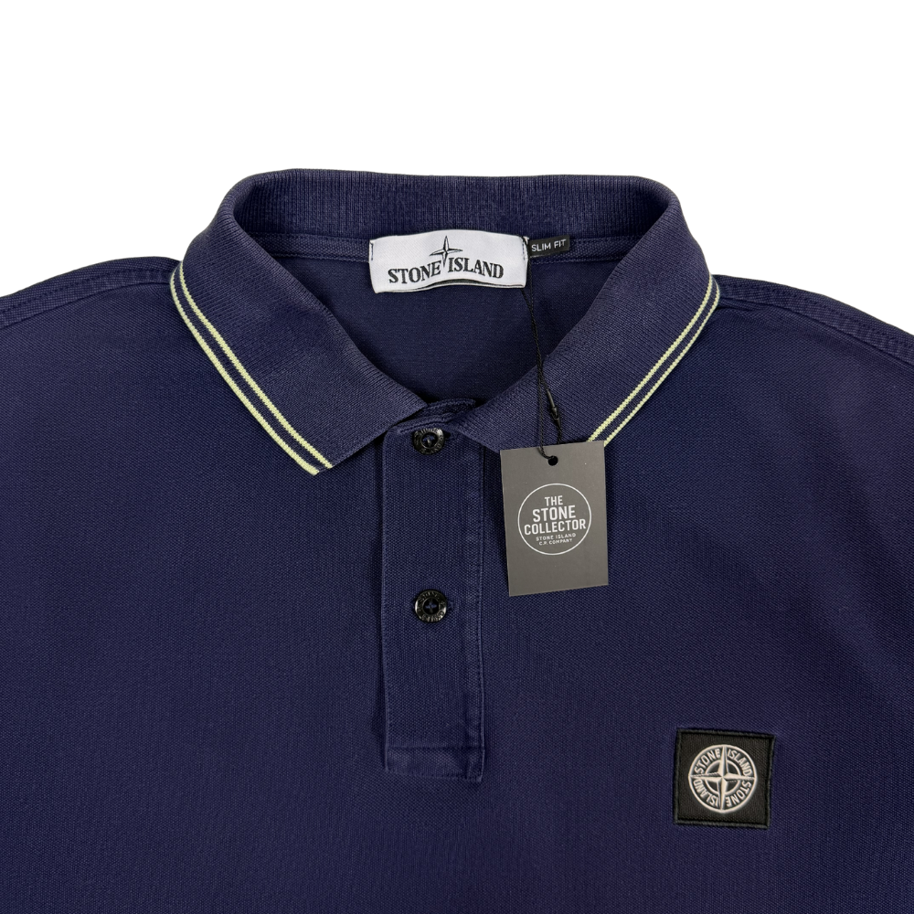 Polo Stone Island azul manga corta - talla XL