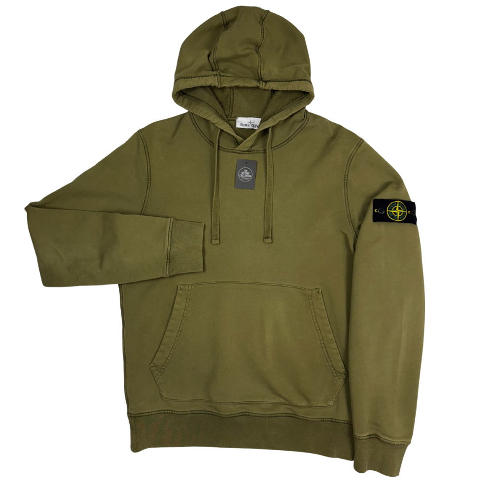 Sudadera con capucha Stone Island verde - talla M