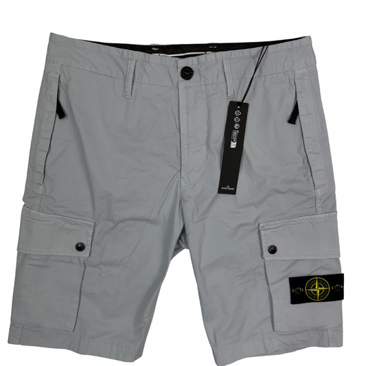 Pantalón Cargo Corto Stone Island Azul Grisáceo- talla W/30