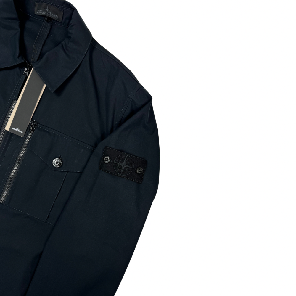 Sobrecamisa Stone Island Ghost con cremallera negro - talla XL