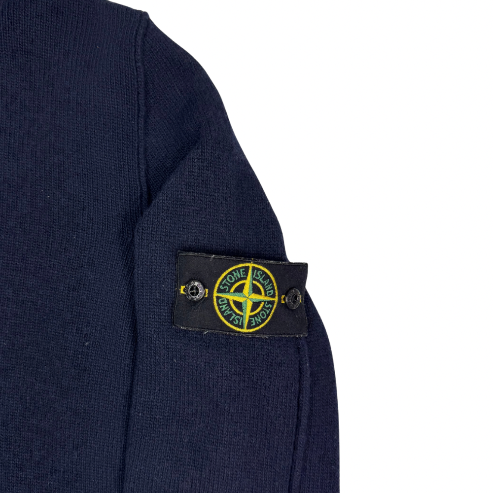 Jersey Half-Zip Stone Island azul marino - talla L