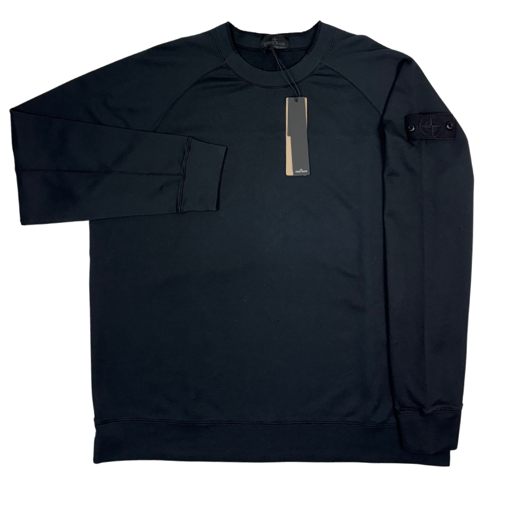 Sudadera Stone Island Ghost cuello redondo negro - talla 3XL