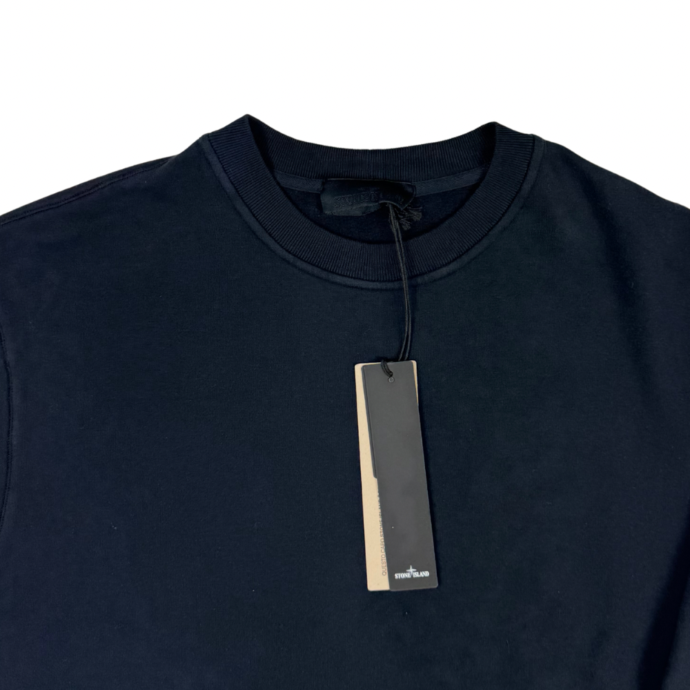 Sudadera cuello redondo Stone Island Ghost azul marino - talla M/L/XL