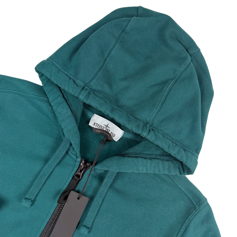 SUDADERA CON CAPUCHA Y CREMALLERA STONE ISLAND - talla S