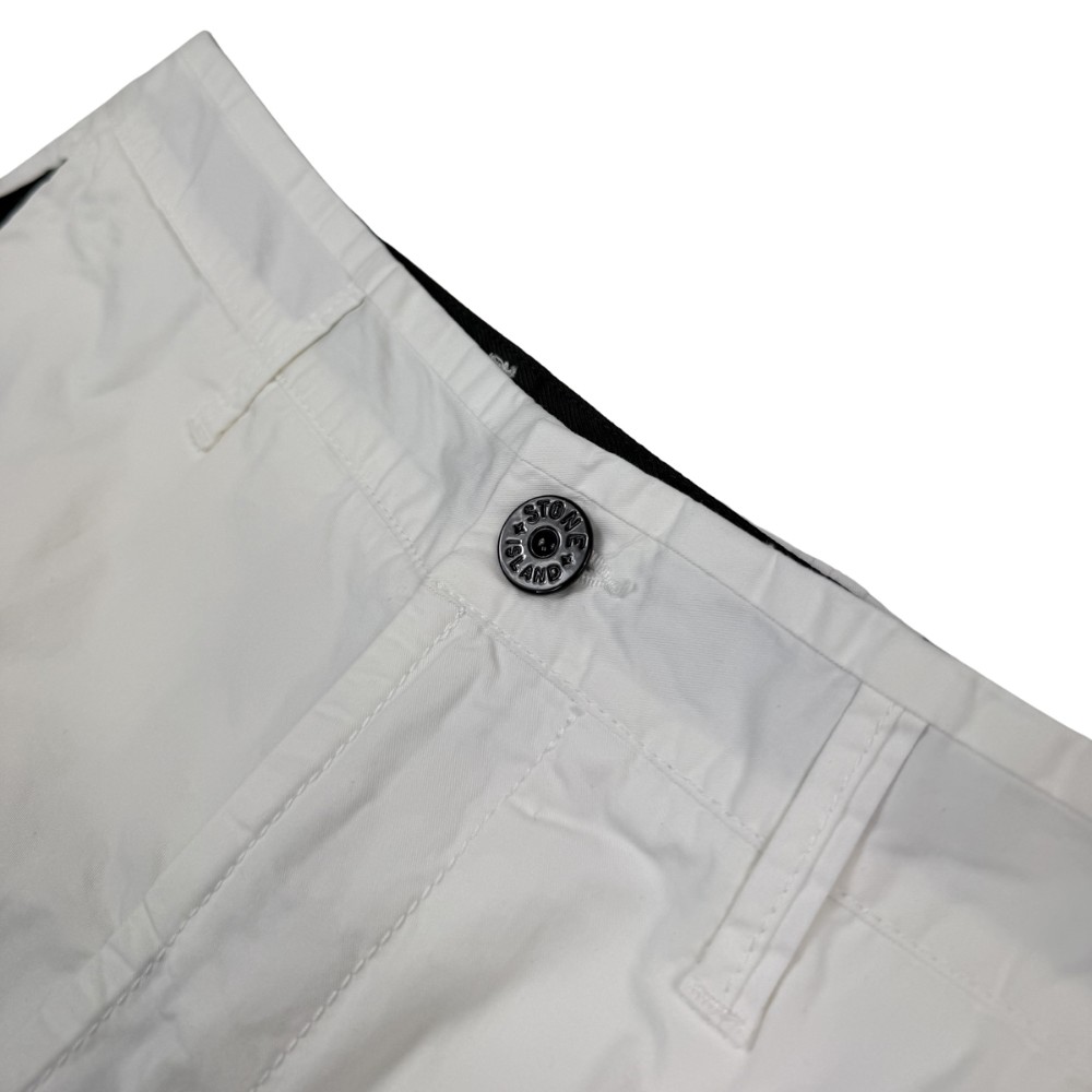 Pantalón Cargo Corto Stone Island Blanco - talla W/32 / W/34