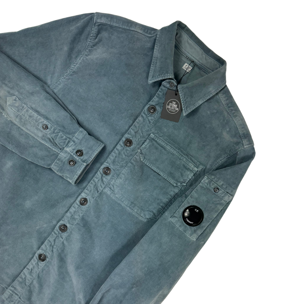 Sobrecamisa de pana C.P. Company azul grisáceo - talla S