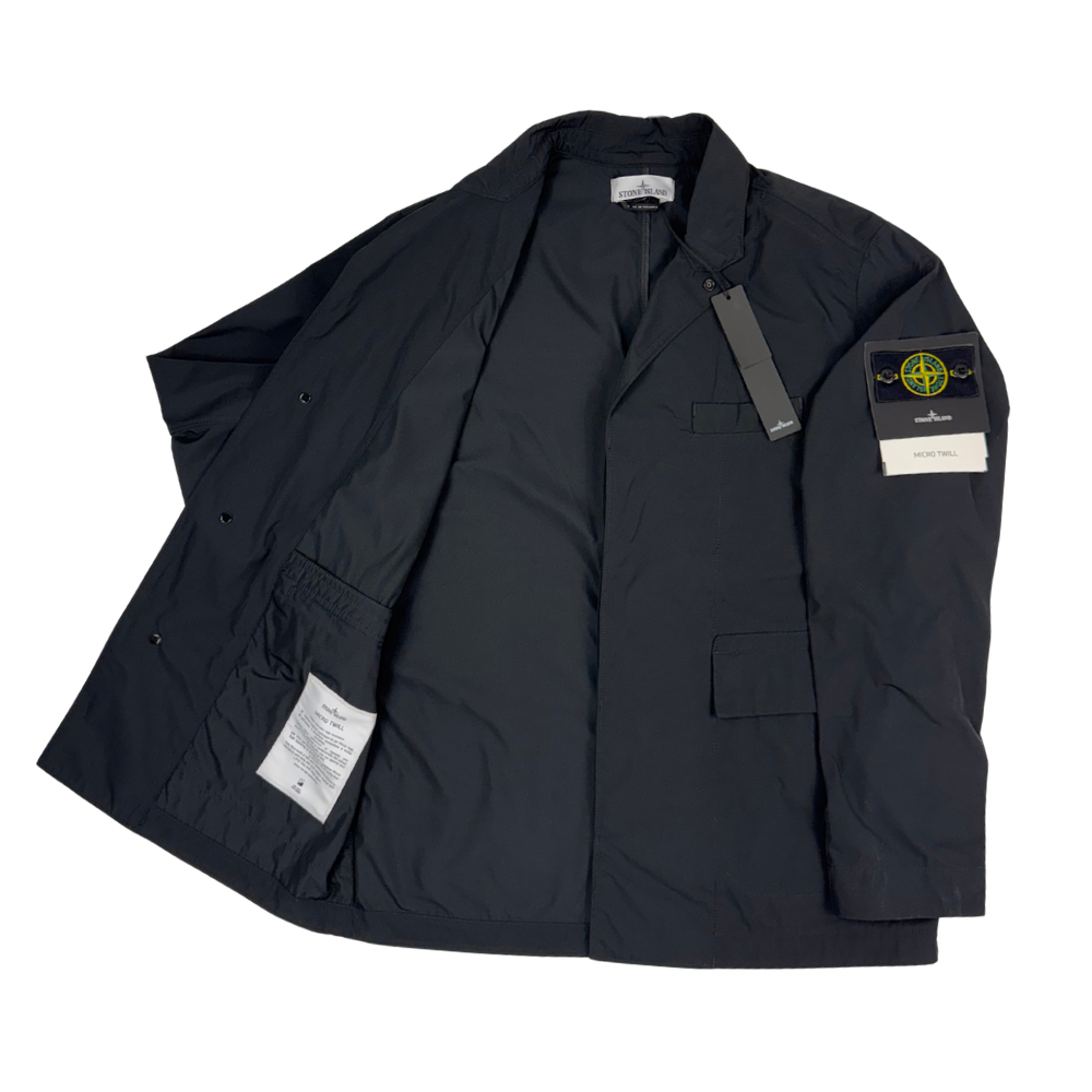 Chaqueta Stone Island Micro Twill negro - talla L
