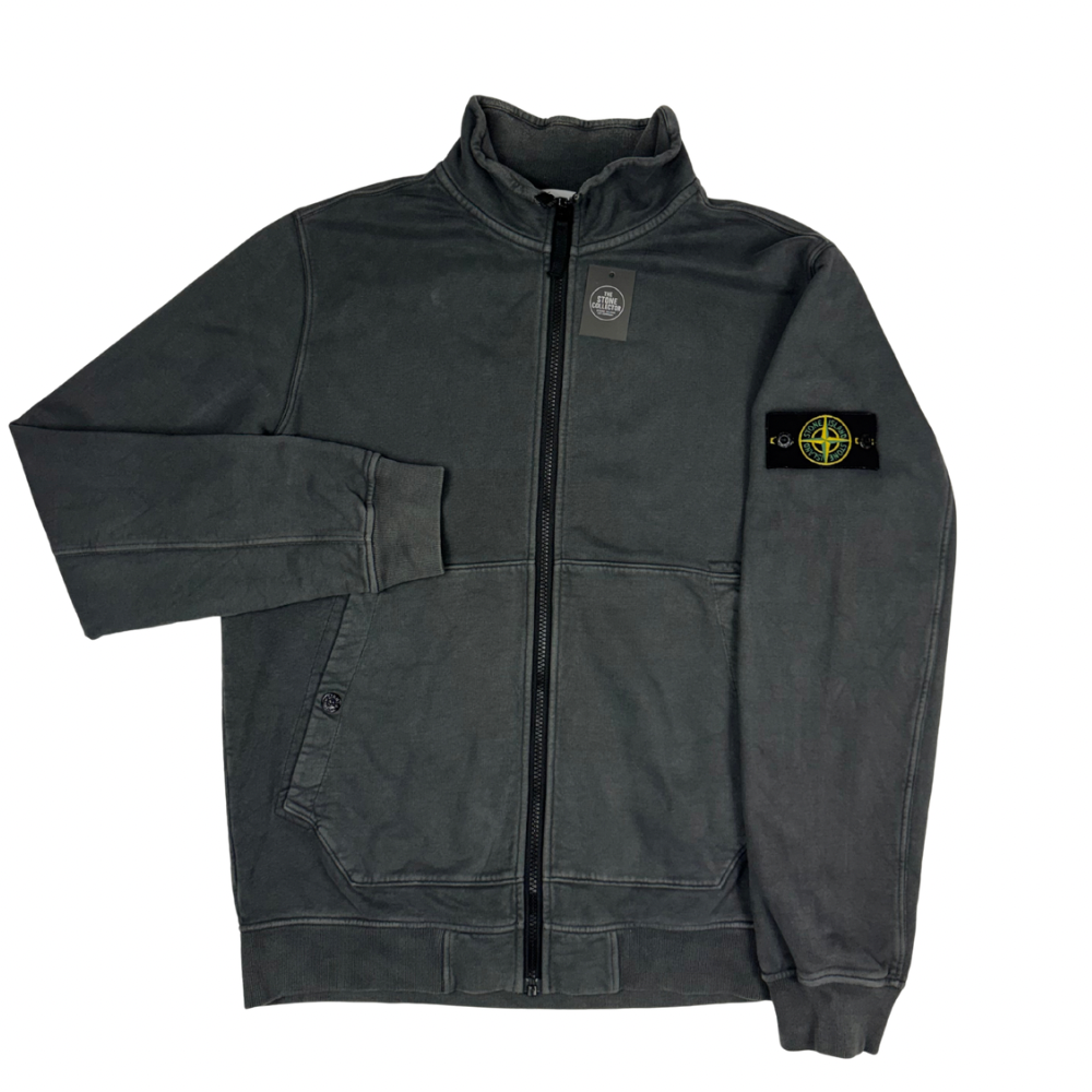 Sudadera con cremallera Stone Island gris oscuro - talla L
