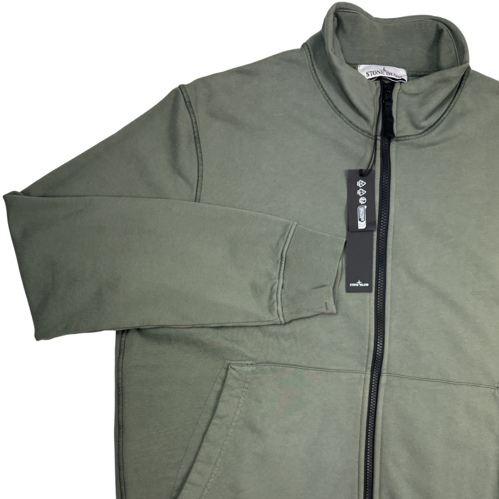 Sudadera con cremallera Stone Island verde - talla 2XL