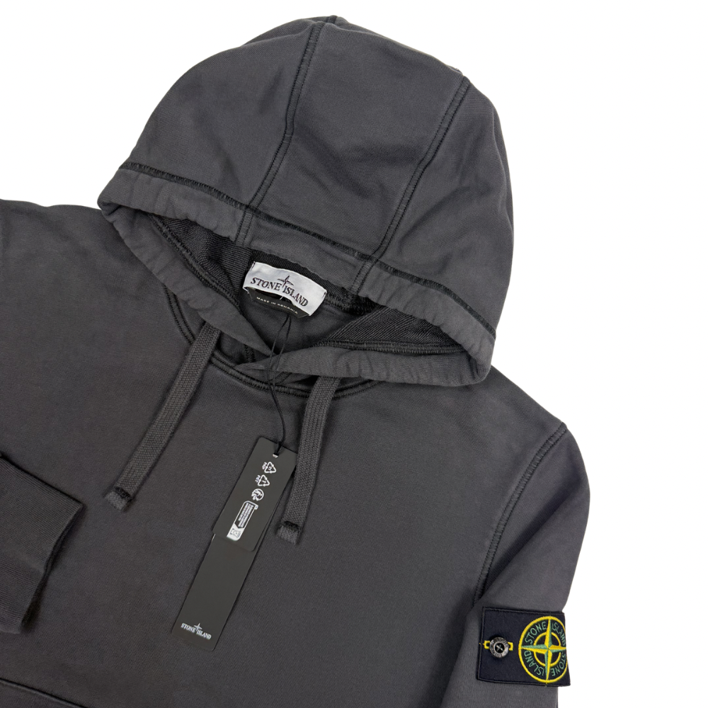 Sudadera Con Capucha Stone Island Gris - talla M