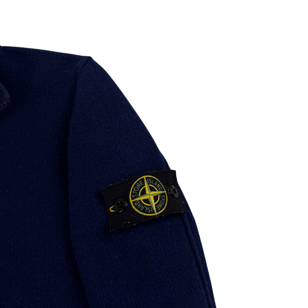 JERSEY CUELLO REDONDO CON BOTONES Y CREMALLERA STONE ISLAND - talla S