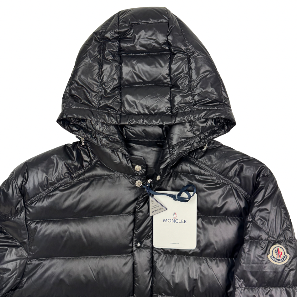 Plumífero con capucha Moncler Gliere negro - talla 4(L)