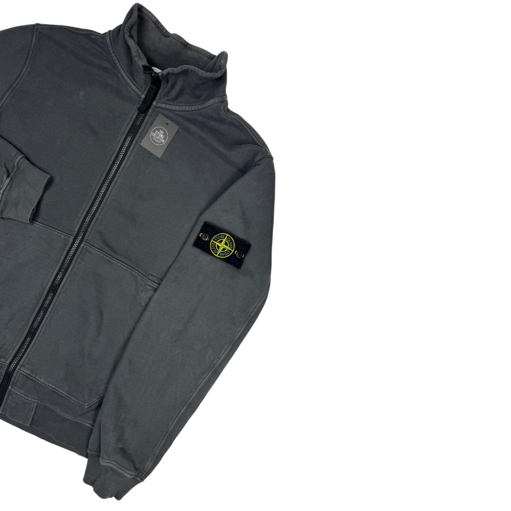 Sudadera con cremallera Stone Island gris oscuro - talla L