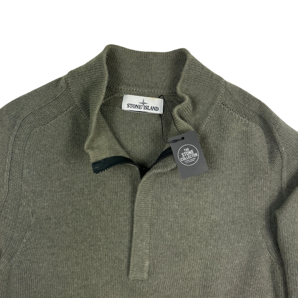 Jersey Half-Zip Stone Island Verde - talla L