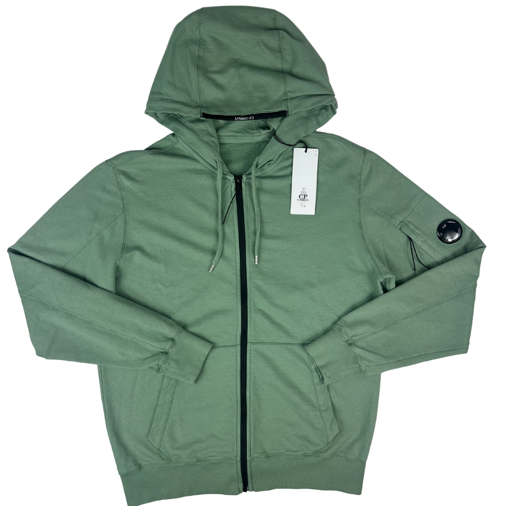 SUDADERA CON CREMALLERA Y CAPUCHA C.P COMPANY - talla L