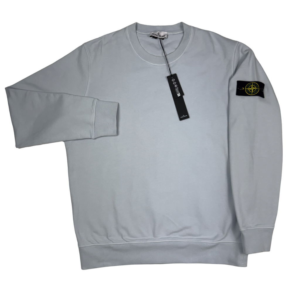 Sudadera cuello redondo Stone Island celeste - talla 2XL