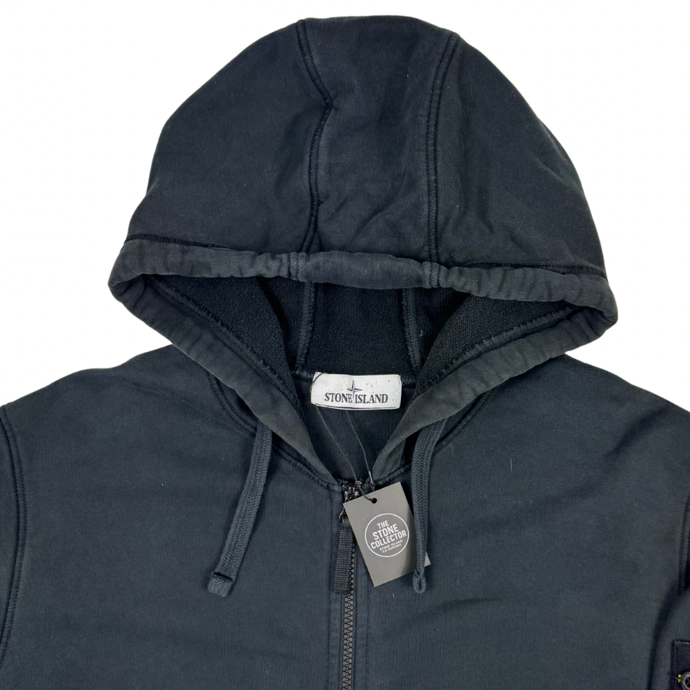 Sudadera con capucha y cremallera Stone Island negro - talla XL